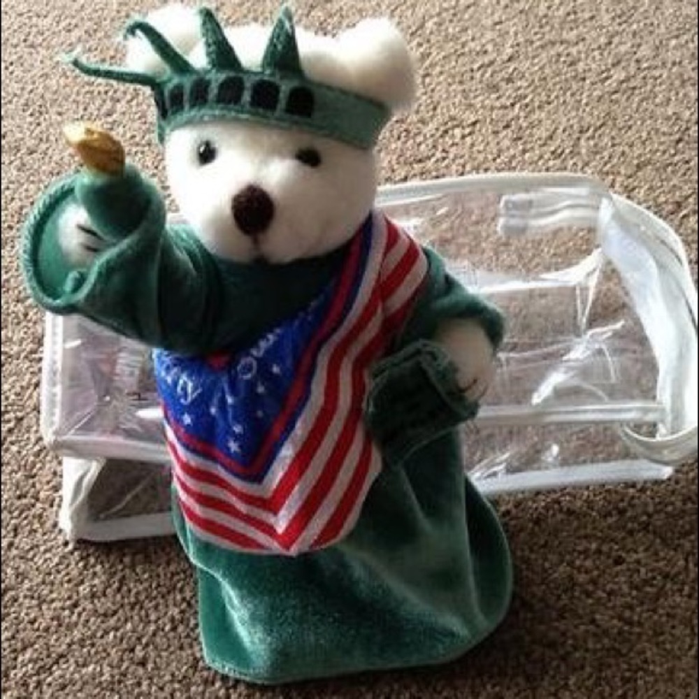 Statue of Liberty Bear & Bonus Keychain